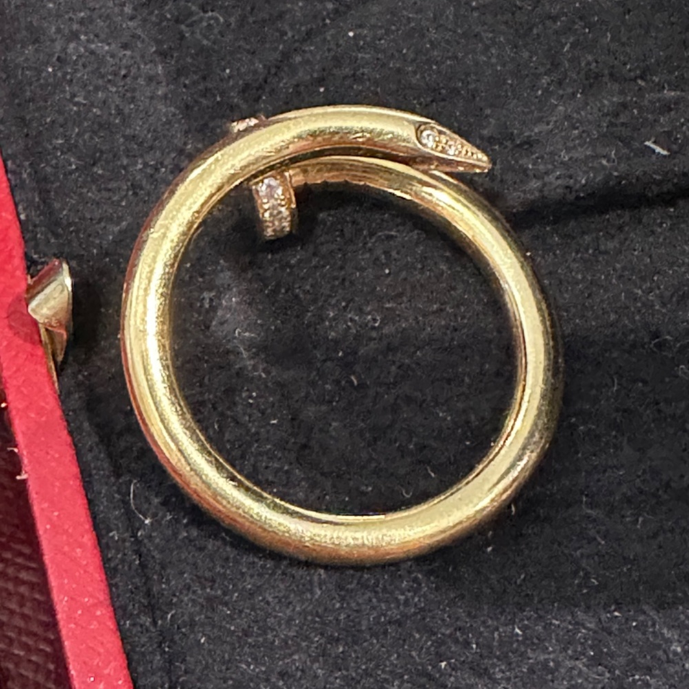 Cartier yellow gold Juste Un Clou ring with diamonds - Picture 9 of 16
